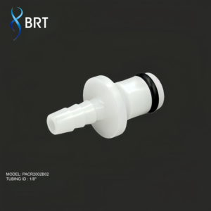 Raccords rapides en plastique certifiés ISO pour flexibles de 1/8'' avec valve intégrée, compatibles avec les bandes BFR et les raccords rapides CPC - Product Image 3