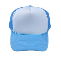 HN0001 Hombres al aire libre Promocional Deporte 3D Bordado Logo Equipado Béisbol Red Cuerda Malla Gorros Espuma Gorra de camionero personalizada