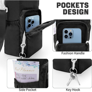 Vendita calda portatile isolato Set di bottiglie d'acqua pieghevole Multi-borsa bocca a spalla singola a tracolla accessori per bicchieri d'acqua - Product Image 4