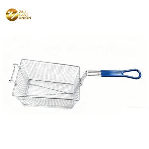 Kunden spezifische Brat siebe Hersteller Edelstahl Gewerblicher Großhandel Lebensmittel qualität Hoch leistungs fritte use Korb Filter korb - Product Image 4