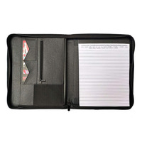 Porte-documents en cuir PU personnalisé sur mesure avec emplacements pour cartes/stylos