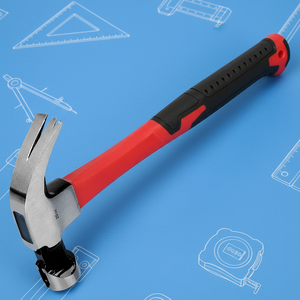 Industrial Grade Claw Hammer High Quality Octagonal <b>Builder</b>,s Big Hammer with Fiberglass Hickory Handle - Product Image 6