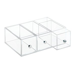 Desmontable de tres cajones de almacenamiento transparente escritorio doméstico cuidado de la Organizacion caja de cosméticos - Product Image 2