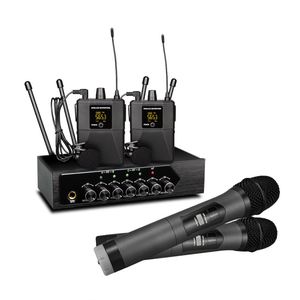 Professional Dynamic Handheld <b>Microphone</b> for Live Performance BT Echo <b>Wireless</b> UHF 4 Channels Style Headset - Product Image 1