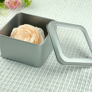Wholesale Silver <strong>Cake</strong> <strong>Tin</strong> Box Tiramisu Cookies <strong>Storage</strong> for Dessert Tinplate Material for Food <strong>Storage</strong> - Product Image 3