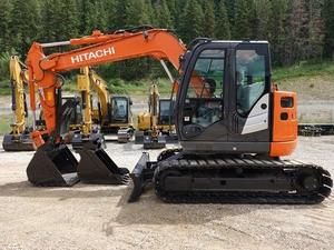 Excavatrice utilisée par ZX75-5A originale de HITACHI mini pelles sur chenilles de 7 tonnes - Product Image 5