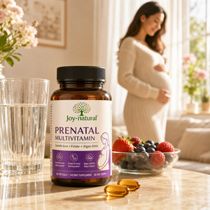 Suplemento Materno Personalizado de Vitaminas Prenatales en Cápsulas Blandas con Hierro Bisglicinato, Folato, Vitamina C, DHA de Algas para la Salud Sanguínea - Product Image 1
