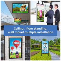 Affichage numérique LCD extérieur sur mesure, indice de protection IP65, avec animation, luminosité de 2000 à 3000 nits et capteur de lumière ambiante