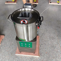 Robot culinaire industriel, hachoir alimentaire, machine à couper les légumes, mélangeur alimentaire 6L 12L 17L 21L pour houmous, piment, ail