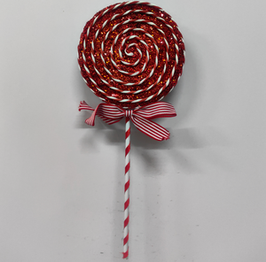 Bastoncini Decorativi Natalizi in Schiuma con Lollipop, Design Fantasiosi con <span class=keywords><strong>Glitter</strong></span> e Fiocchi, Ecologici, 50cm - Stock di Fabbrica - Product Image 3