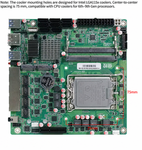Carte mère Mini ITX B760 NAS 4 ports LAN, 8 SATA, 4 ports 2,5 GbE, Intel LGA1700, DDR5, double M.2 NVMe, pour serveur de stockage - Product Image 4