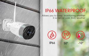 Caméra IP sans fil de sécurité CCTV <span class=keywords><strong>IPC360</strong></span>, caméra de surveillance extérieure 1080P, caméra de surveillance domestique, étanche IP66, audio bidirectionnel, caméra bullet - Product Image 2