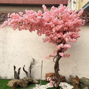 Grand arbre artificiel de cerisier rose, longue durée, pour décoration de mariage, centres commerciaux, hôtels, fêtes et aménagement paysager - Product Image 2