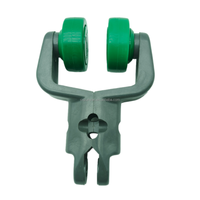 Chariot de suspension pour ligne de transformation de volaille avec refroidisseur à air et grillets - Glissière de convoyeur en nylon POM pour volaille