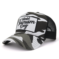 Parche bordado 3D de algodón 100% personalizado, sombreros de camionero de 5 paneles, tela de sarga Unisex Vintage, informal, deportivo para exteriores