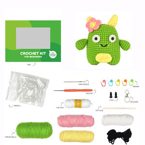 Fai da te fai da te filato piatto artigianale bambini animali per maglieria e cucito principianti kit all'uncinetto - Product Image 1
