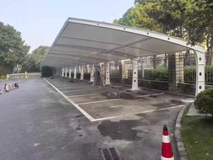 โรงเก็บของโลหะกลางแจ้งขนาด10*10สำหรับโรงแรมและโรงรถดีไซน์ใหม่ - Product Image 4