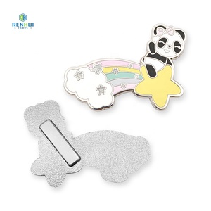 Custom gold logo BTS kpop football club metal hard badge nickle free and led free plating glitter enamel pin lapel pin for suit - Product Image 1