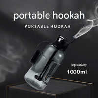 Kit Chicha Portable en Plastique avec Bouteille de 1000 ml – Idéal pour les Marchés Américain et Européen