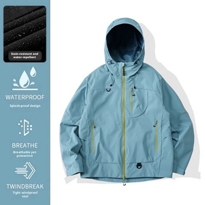 Veste Gore-Tex pour <span class=keywords><strong>femme</strong></span>, vêtements de montagne fonctionnels coupe-vent et imperméables 3-en-1 à capuche pour homme et <span class=keywords><strong>femme</strong></span> - Product Image 6