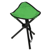 Tabourets triangulaires pliables en tissu Oxford 600D avec structure en tube d'acier, résistants à l'eau, écologiques, durables et légers (OEM/ODM)