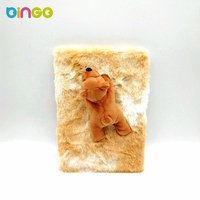 Retour à l'école Fluffy Diary Magnetic Mobile Aminal Toys Cute Plush Notebook for Kids