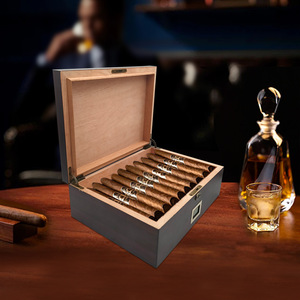 Boîte à cigares en bois Yonghui 34,5x25,8x12,2cm avec écran de contrôle de température électronique, cadeau haut de gamme - Product Image 2