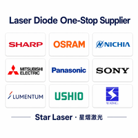 Diodo Láser Rojo QSI QL65I7SA 650nm 30mW TO18 5.6mm, Módulo LD de Modo TE para Sensor Óptico Médico e Industrial