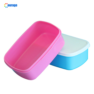 Nhiều Màu Thăng Hoa Nhựa Trống Hộp Ăn Trưa Trẻ Em Bento Thăng Hoa Hộp Ăn Trưa Bpa Miễn Phí Hộp Ăn Trưa Bán Buôn - Product Image 2