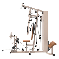 Station de musculation multifonctionnelle à câble réglable, presse à jambes, lat pulldown, construction en acier inoxydable, entraînement complet du corps, 160 kg