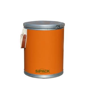 En stock, grand seau de stockage pour aliments et friandises, orange, écologique, épaisseur 3 mm, avec impression personnalisée pour une utilisation promotionnelle - Product Image 1