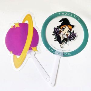 Nouveaux mini-ventilateurs Kpop personnalisés en plastique transparent, mignons, portables, double face, mini-ventilateurs en plastique, mini-picket Kpop - Product Image 4