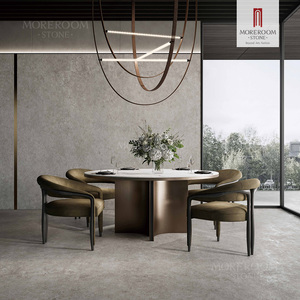 Pierre frittée grise 1200x2800 mm, travertin, surface mate, <span class=keywords><strong>marbre</strong></span> naturel <span class=keywords><strong>de</strong></span> luxe, 6 mm, pour murs intérieurs et extérieurs - Product Image 3