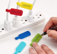Etiqueta autoadhesiva personalizable resistente al calor para teléfono móvil y cable de ordenador con acabado de color ecológico