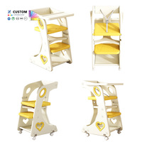 Chaise haute pour bébé portable, amovible, multifonctionnelle, réglable, pliable, en plastique, moderne, siège pour bébé de 0 à 12 mois