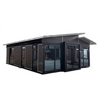 Serre de transport en acier préfabriquée, pliable et extensible, de 20 et 40 pieds, prête à l'emploi, moderne, étanche, pour usage résidentiel, chambre, hôtel
