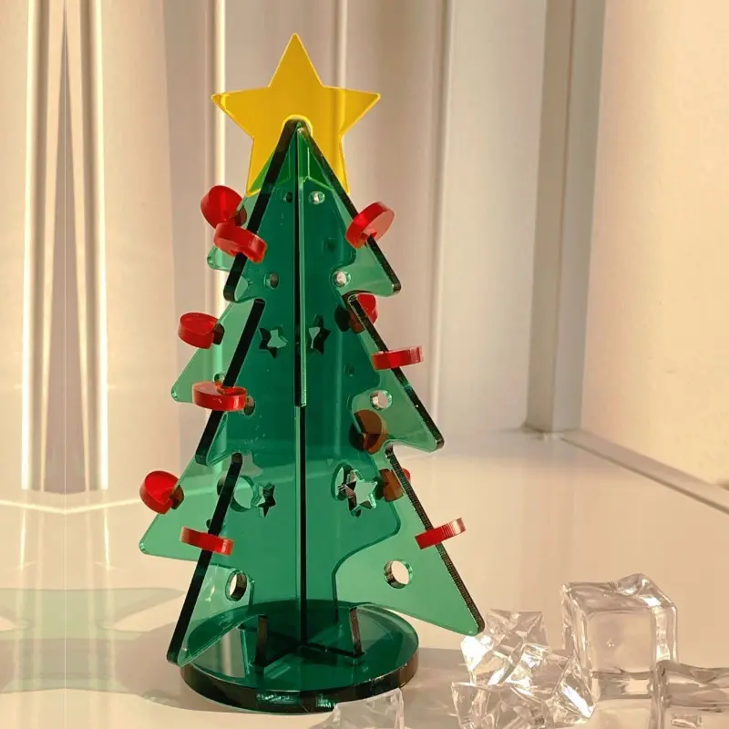 2023 Electronic products Christmas Tree Decoration Acrylic Led Lighting Tree Unique Christmas Gift corporate promotional gift 2