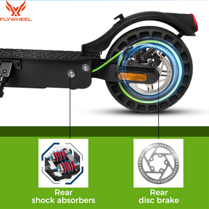 FLYWHEEL Envío Directo desde Almacén en EE. UU. Scooter Eléctrico Plegable para Adultos con Señales de Giro Delanteras de Largo Alcance y Potencia Máxima de 750W, 25km/h - Product Image 4