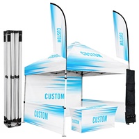 Tente Pop-up Personnalisée OEM 3x3m, Auvent en Tissu Oxford 600D avec Cadre en Aluminium pour Événements, Fournisseur de Housses de Table