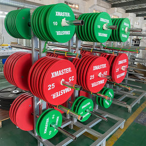 مجموعة أوزان إكس ماستر مع أقراص وزن للصالة الرياضية، أقراص معايرة لرفع الأثقال - Product Image 1