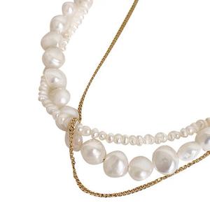 สร้อยคอมุกน้ำจืดขนาดเล็ก รูปดอกกุหลาบแกะสลักด้วยมือ งานฝีมือประณีต สำหรับผู้หญิง สร้อยคอธรรมชาติ - Product Image 5