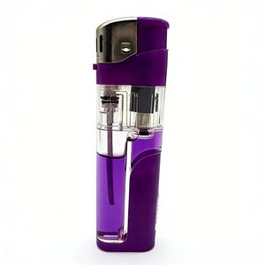 Encendedores Personalizados de Fábrica con Logotipo, Encendedor Eléctrico Recargable de Gas <span class=keywords><strong>Fenix</strong></span> LED, Encendedor de Cigarrillos Portátil de Plástico Resistente para Camping - Product Image 4