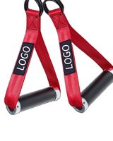 Poignée de traction personnalisée XLAN en aluminium avec bande élastique de résistance, accessoires de fitness sportifs, poignée en caoutchouc