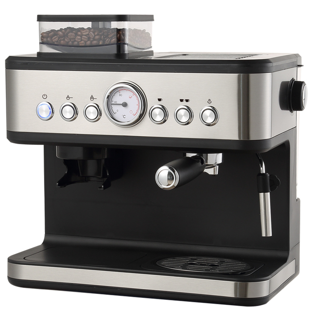 Automatic Electric Multifunctional Espresso Coffee Machine Machine Coffee with Grinder Industrial Commercial with Grinder