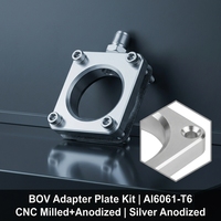 Fabricant de Pièces Usinées CNC de Haute Précision sur Demande, Plaque Adaptatrice BOV Automobile en Aluminium Anodisé Gravée au Laser