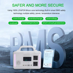 300W Centrale électrique portable LiFePO4 <span class=keywords><strong>Kit</strong></span> de générateur <span class=keywords><strong>solaire</strong></span> pour la maison et l'extérieur 192wh Énergie extensible, sortie AC/DC/USB - Product Image 4