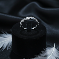 QX OEM S925 Vergoldeter Gedrehter Seilförmiger Cluster-Set Moissanit Damenring Armband Marquise Moissanit Ring für Frauen Geschenk