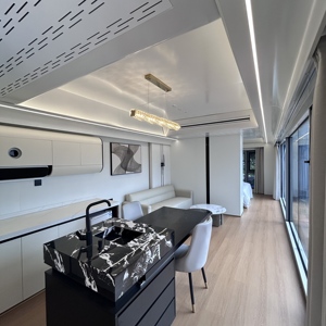 <span class=keywords><strong>Maison</strong></span> Capsule de Luxe Mobile Foshan 20ft 40ft, Pod Préfabriqué Type Dirigeable, <span class=keywords><strong>Maison</strong></span> Minimaliste Préfabriquée - Product Image 2