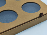 Palette de Fard à Paupières Vide Biodégradable Imprimé Personnalisé Emballage Carton Boîte Avec Fenêtre