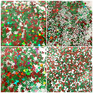 Vente en gros PET de cosmétiques grosses paillettes pour ongles artisanat de l'art chaussures et sac en verre décoration de Noël paillettes Commande minimum 1kg - Product Image 6